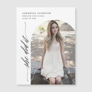 Minimaliste Elle L'A Fait Arch Photo Graduation Ma