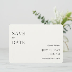 Minimaliste Enregistrer l'invitation de la carte d