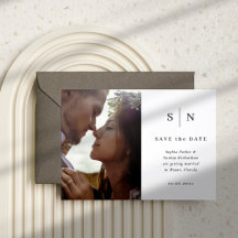 Minimaliste et Chic | Photo Mariage Carte de Faire