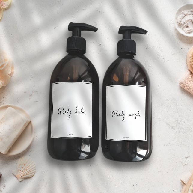 Minimaliste étanche modifiable Étiquettes de salle (Créateur téléchargé)