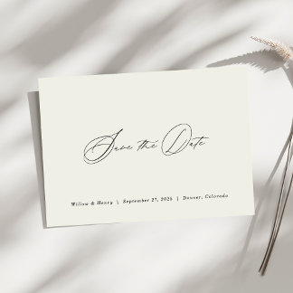 Minimaliste formel Enregistrer la carte Mariage de