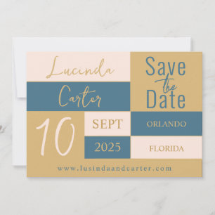 minimaliste géométrique Enregistrer la carte Date