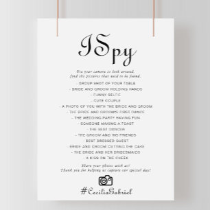 Minimaliste J'espionne jeu Mariage