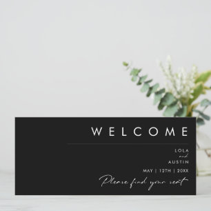 Minimaliste moderne En-tête du graphique de sièg