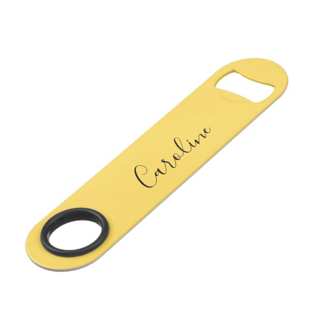 Minimaliste moderne moutarde jaune (Devant angulaire)