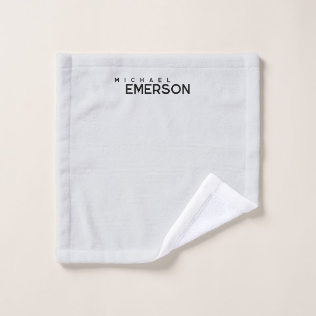 Minimaliste moderne professionnel plain  (Gant de toilette)
