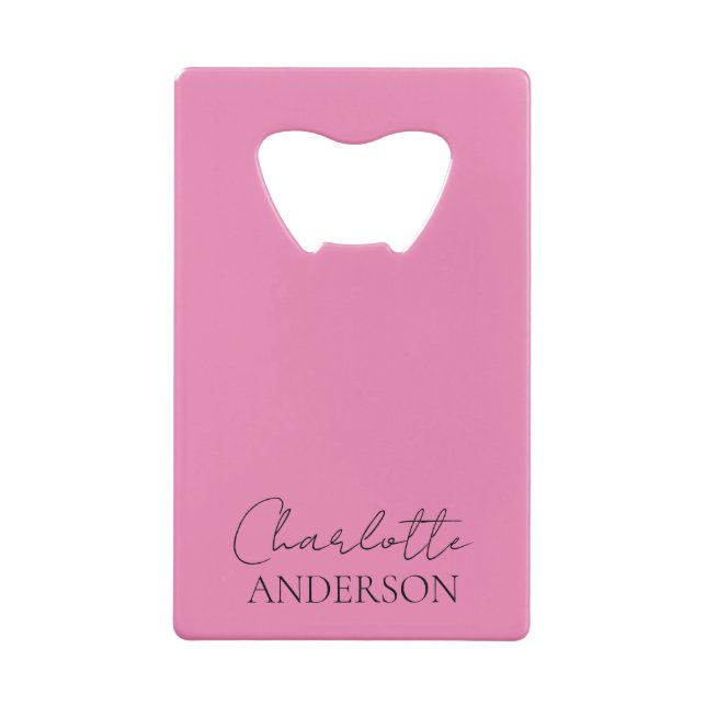 Minimaliste Monogramme élégant Nom Rose  (Dos)