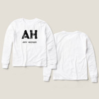 MINIMALISTE NOIR MONOGRAMME À DEUX LETTRES NOM BLA