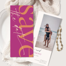 Minimaliste photo moderne Magenta Orange