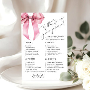Minimaliste Pink Bow ce qui est sur votre jeu de t