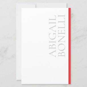 Minimaliste professionnel moderne gras gris rouge