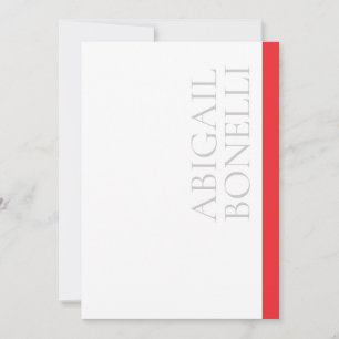 Minimaliste professionnel moderne gras gris rouge