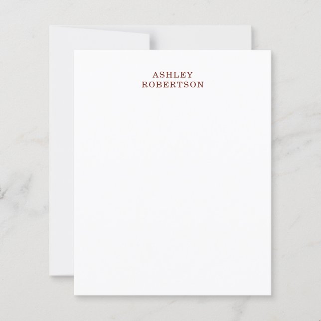Minimaliste Professionnel Moderne Simple Nom Propr (Devant)
