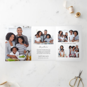 Minimaliste Quelle Année Tri-Fold Carte De Vacance