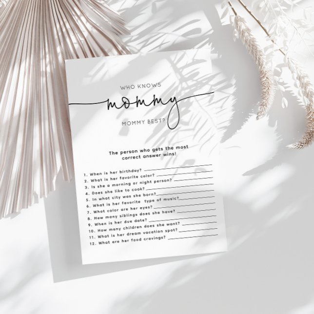 Minimaliste Qui Connaît Maman Meilleur Jeu De Douc (Créateur téléchargé)