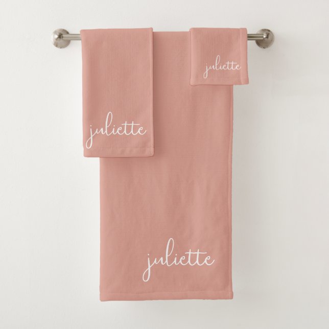 Minimaliste Rose Poussiéreux Personnalisé (En situation)