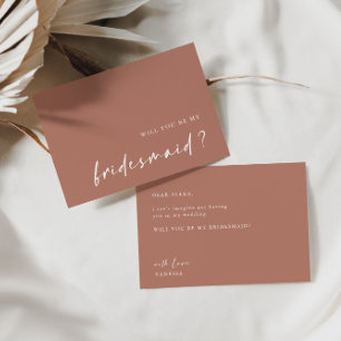 Minimaliste Serez-Vous Mon Invitation D'Épouse
