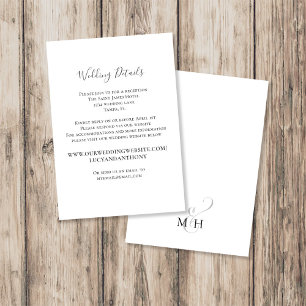 Minimaliste Simple Mariage Détails Modèle de site