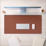 Minimaliste simple simple couleur solide en terre<br><div class="desc">Poche simple minimaliste en terre cuite rouille bureau</div>