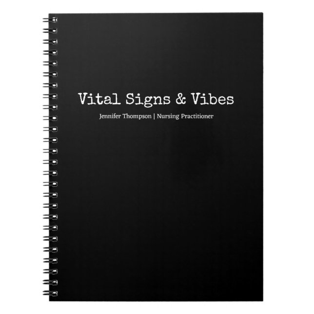 Minimaliste Tendance Cahier d'infirmière étudiante (Devant)