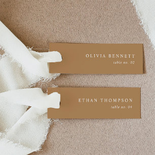 Minimaliste Terracotta Mariage Nom Cartes de Place