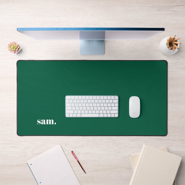 Minimaliste texte personnalisé gras vert (Bureau 1)