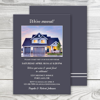 Minimaliste votre photo Invitation au réchauffemen
