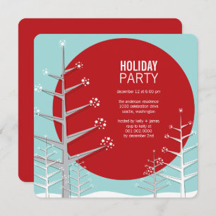 Minimaliste Winter Wonderland Fête Invitation