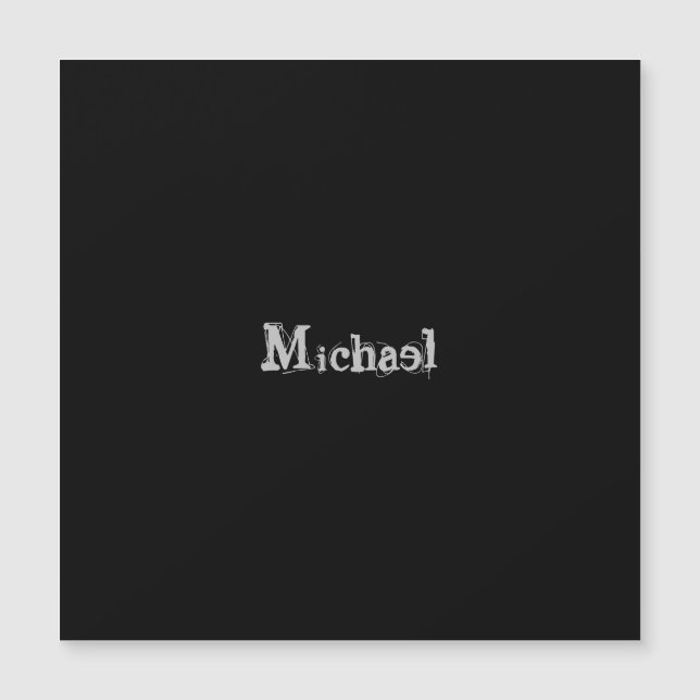 Minimalistic modern monogram name black white (Devant)