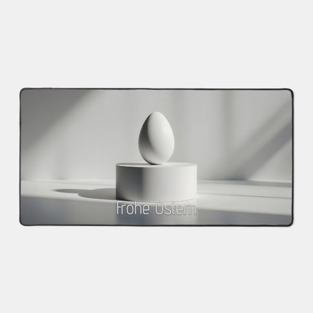 Minimalistisches Osterei auf modernem Podest (Recto)