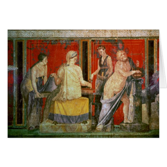 Ministrant portant un plateau de nourriture (Devant horizontal)