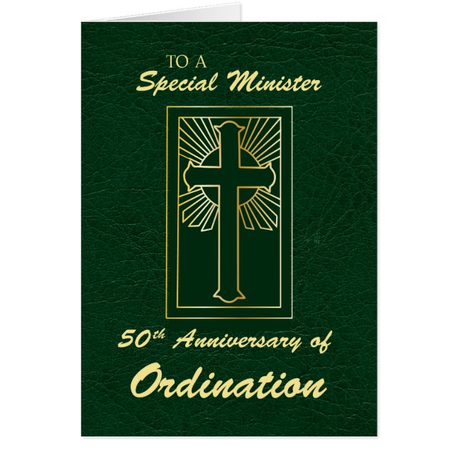Ministre 50e anniversaire de l'Ordination Green (Devant)