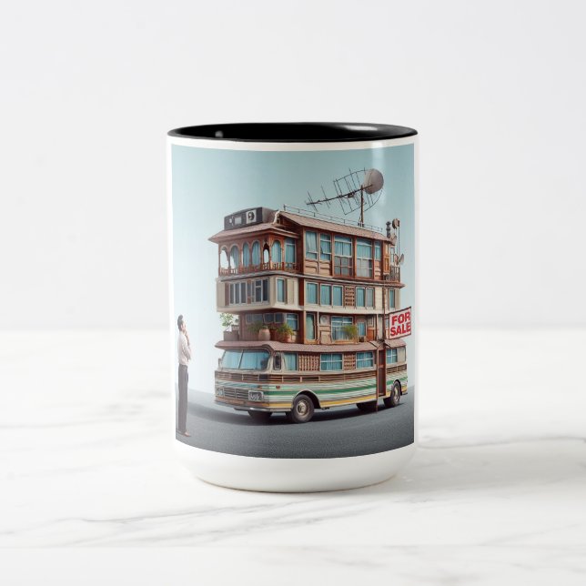 Minivan Camper Funny Café Mug - Rire Quotidien (Centre)