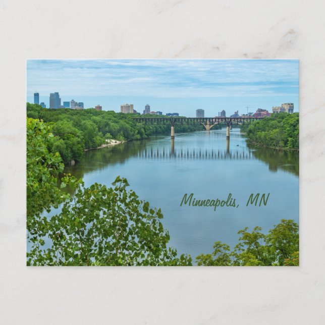 Minneapolis, MN Skyline carte postale (Devant)