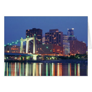 Minneapolis Skyline la nuit