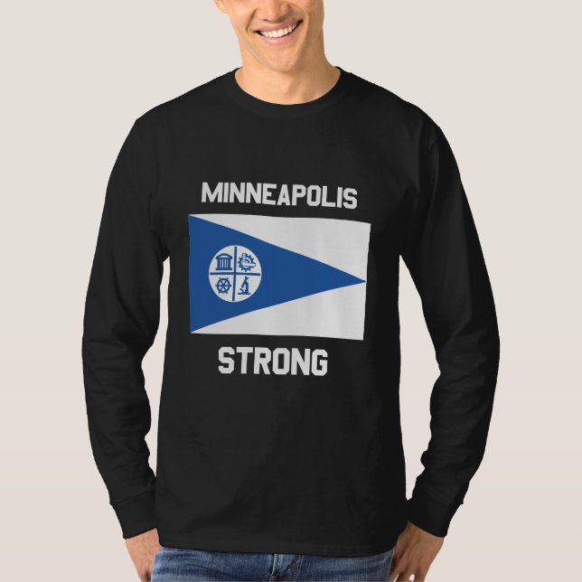 Minneapolis Strong Basic Long Sleeve T-Shirt (Devant)