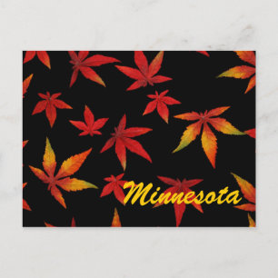 Minnesota Feuilles Automne Carte Postale