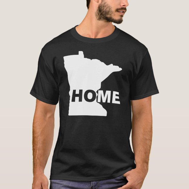 Minnesota Maison Loin de l'État T-Shirt Tees (Devant)