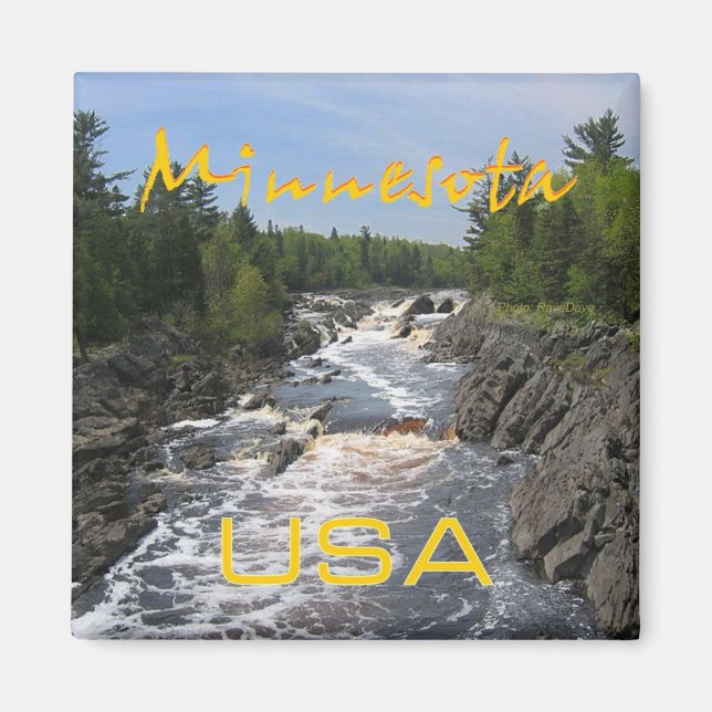 Minnesota State USA Travel Souvenir Frigo Magnet (Devant)
