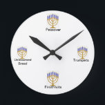 Minorah Fête Jours Horloge murale<br><div class="desc">Righside l'a encore fait avec celui-ci d'une belle Menorah Fête des Jours Mur horloge! Continuez la conversation tout en gardant le temps avec la famille et les amis en admirant votre belle Menorah Fêtes de Fêtes Mur Horloge,  fait à droite!</div>