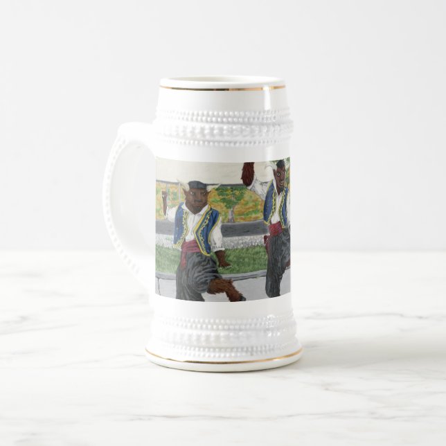 Minotaure grecque danse Stein ou Mug (Devant gauche)