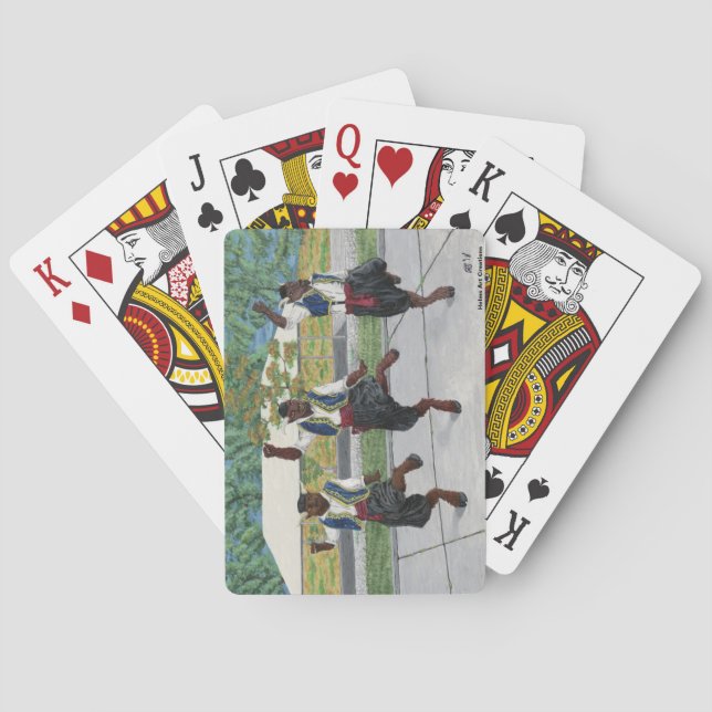 Minotaures grecques Dansant Des Cartes De Jeu (dos)