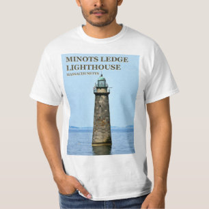 Minots Ledge Lighthouse, T-Shirt Massachusetts