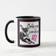 MinPin Valentine's Day Mug - Chien Valentine
