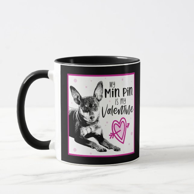 MinPin Valentine's Day Mug - Chien Valentine (Gauche)
