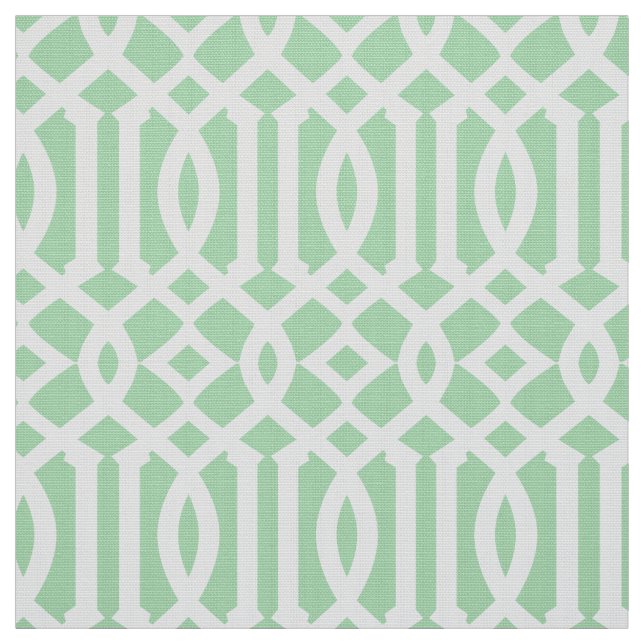 Mint Green Motif marocain | Tissu (Échantillon)