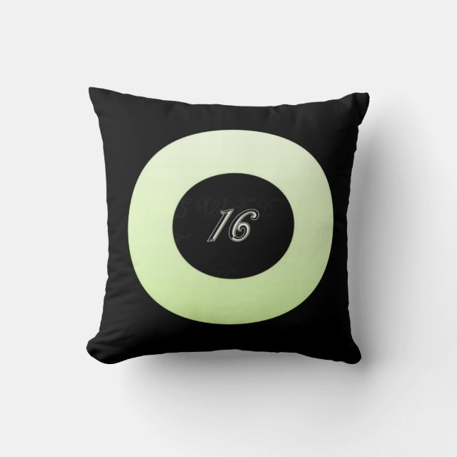 Mint Green Sweet 16 Coussin (Recto)