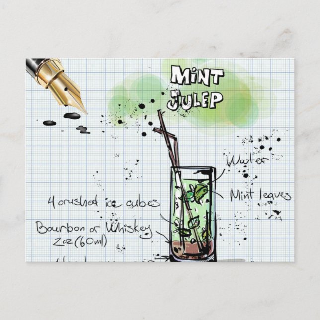 MINT JULEP DERBY INVITATION DU PARTI (Devant)