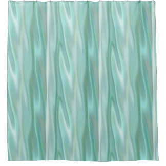 Mint Vert Satin Look Douche rideau