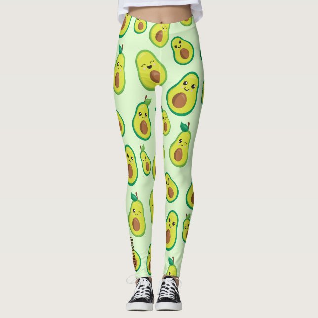 Minty "Avo-Cute" Leggings (Devant)